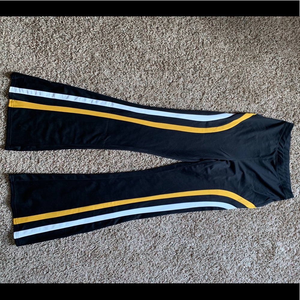 Flare pants w/ stripes